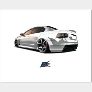 holden commodore ve white Posters and Art